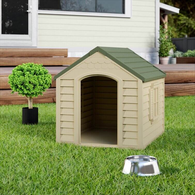 Herrington Deluxe Dog House in Tan & Mocha