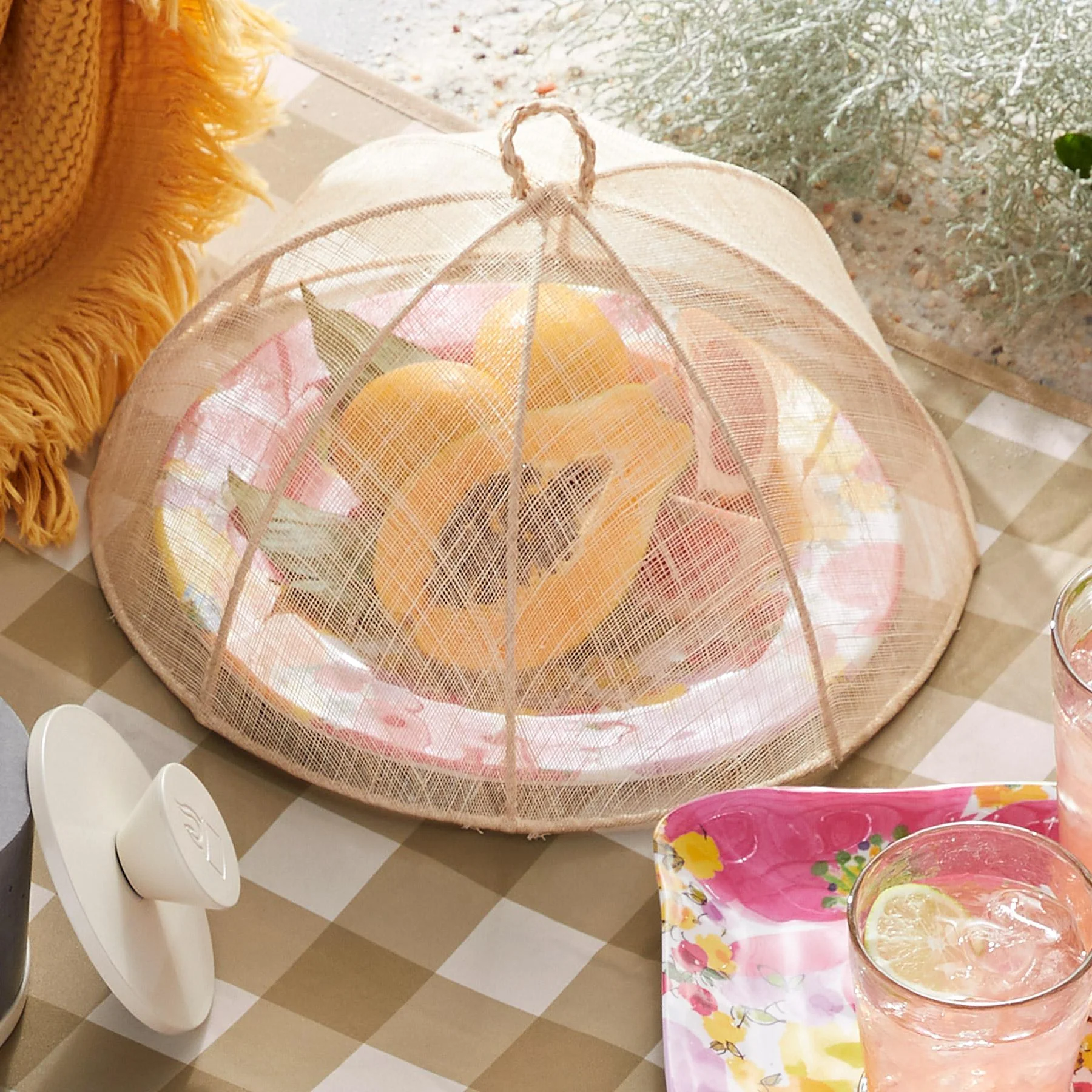 Large Sinamay Food Covers Set