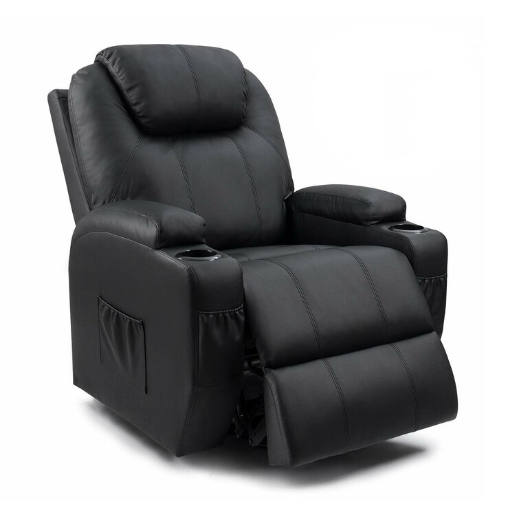 ?Faux Leather Power Lift Recliner Chair with Massage and Heating Functions?