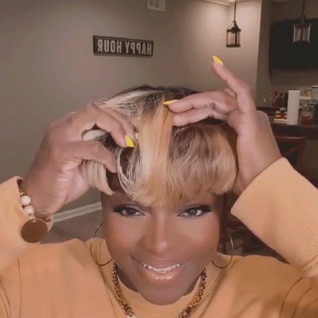 Short Bob Colored  Hair Wigs Pixie Cut Wig