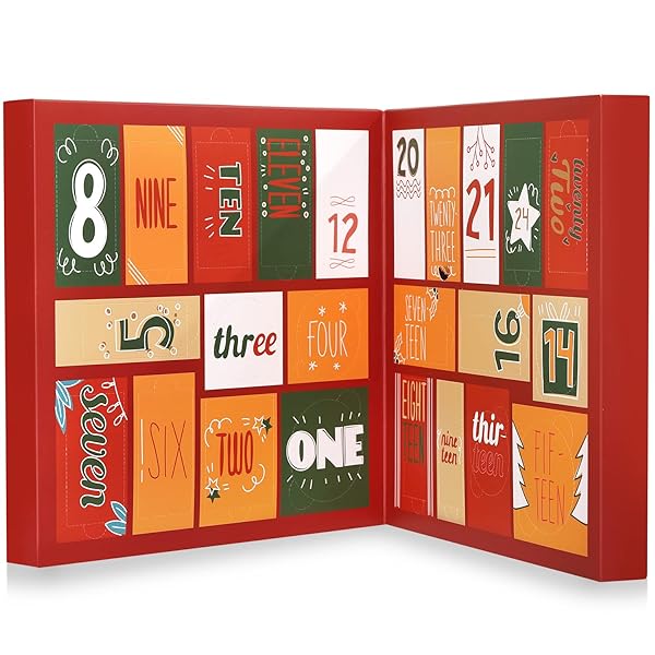 2023 Limited Edition Advent Calendar Christmas Gifts Bath Sets for Women, 24pcs Spa Gift Set, Hand&Foot Cream, Body Scrub, Bubble Bath, Shampoo, Candles, Keychain, Body Lotion, Shower Gel, Bath Bomb 24PCS RED