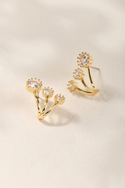 Isabella Crystal Crawler Earrings