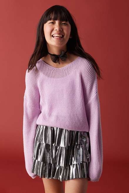 Hello Franki Lucy V-neck Neck Sweater for girls