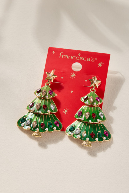 Christmas Tree Ornament Drop Earrings