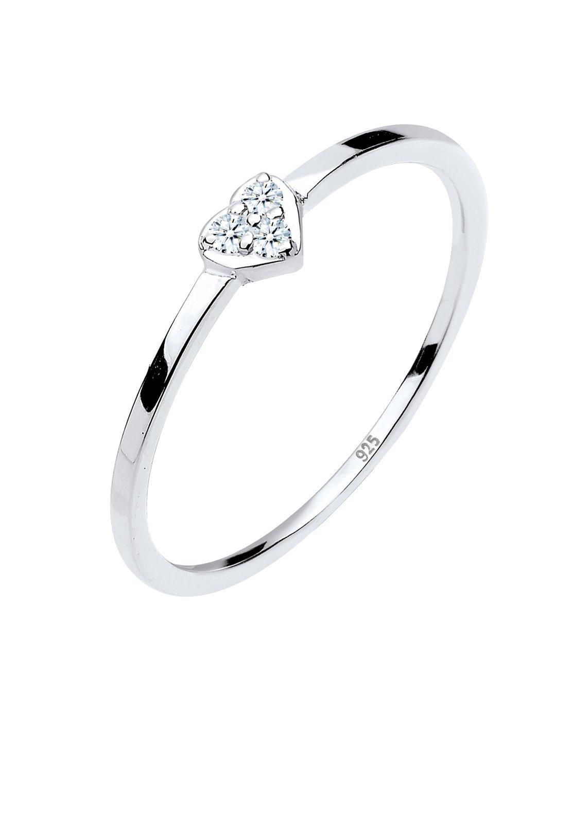Elli Ring Herz Symbol Diamant 0.04 Ct.