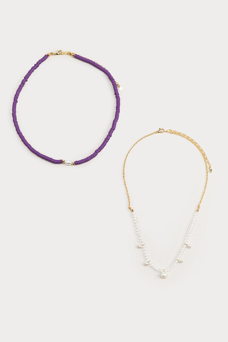 Hello Franki Pearl Necklace Set for girls