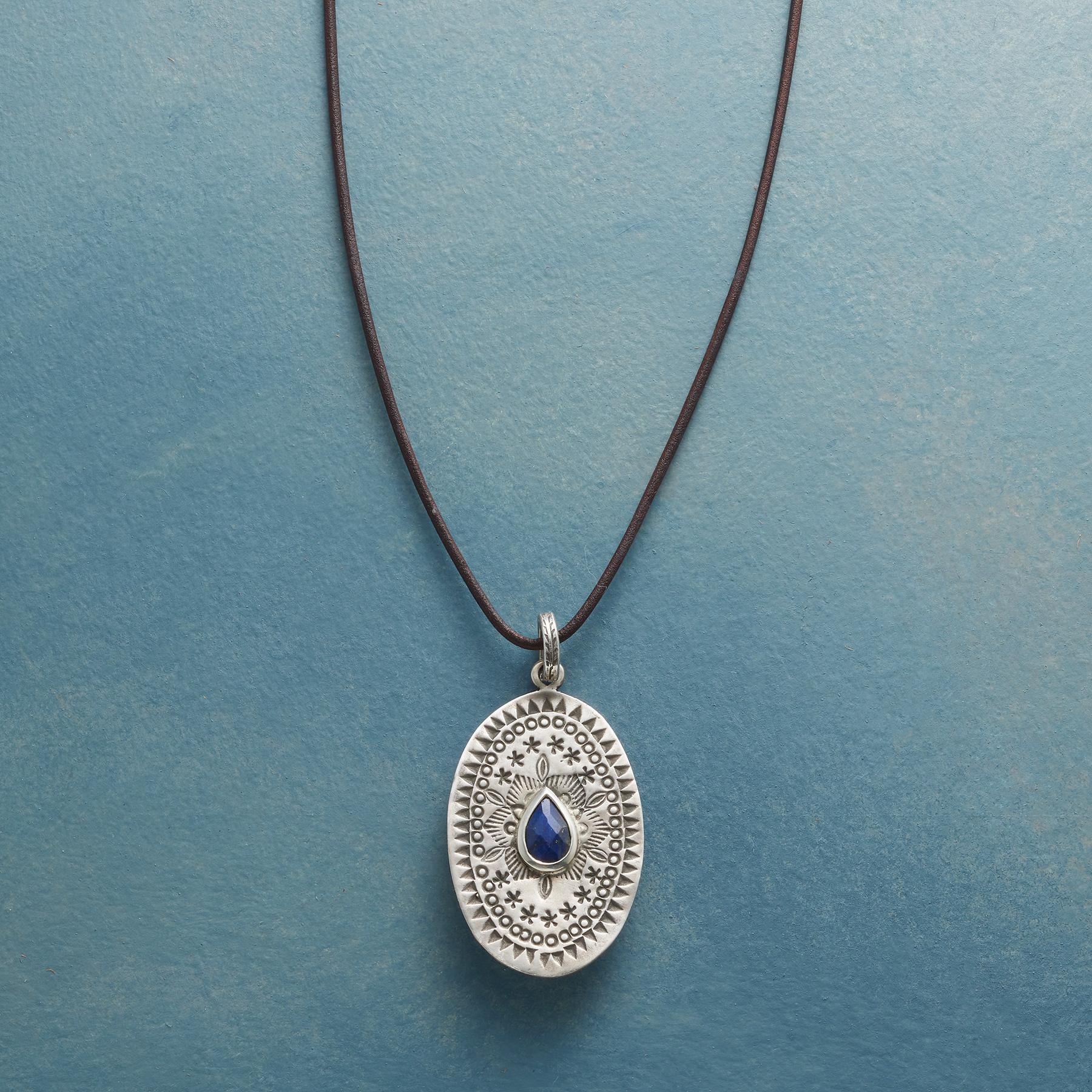 Lapis Medallion Necklace