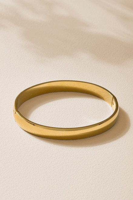 Dora Stainless Steel Solid Hinge Bracelet