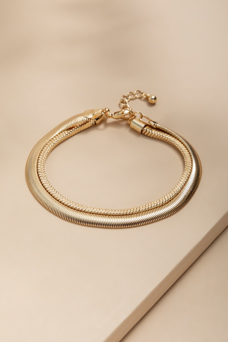 Karla Layered Snake Chain Bracelet
