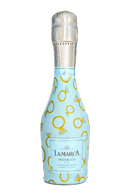 Beau Bottles Blue Engagement Ring Mini La Marca Edition Bottle Wrap