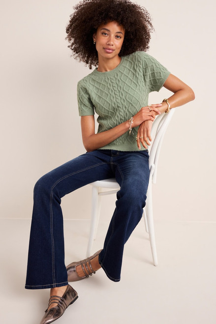Dana Cable Knit Sweater Tee