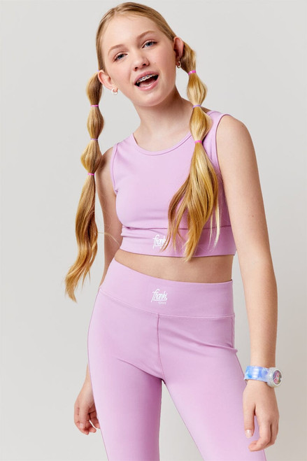 Hello Franki Sport V-Back Purple Sports Bra for girls