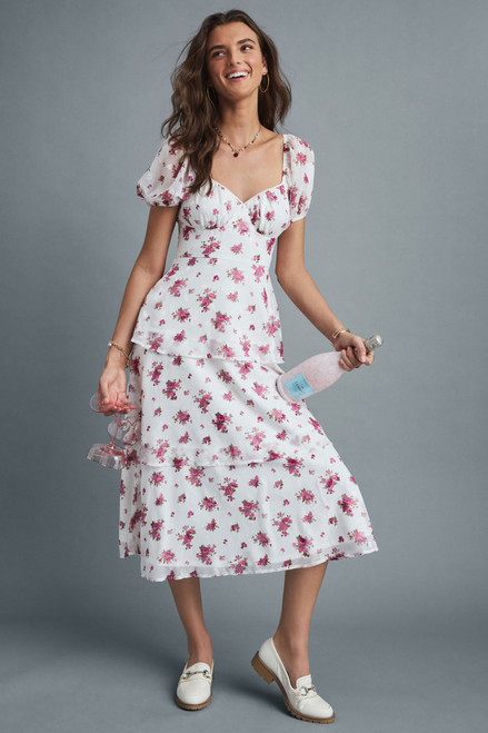 Hannah Floral Tiered Maxi Dress