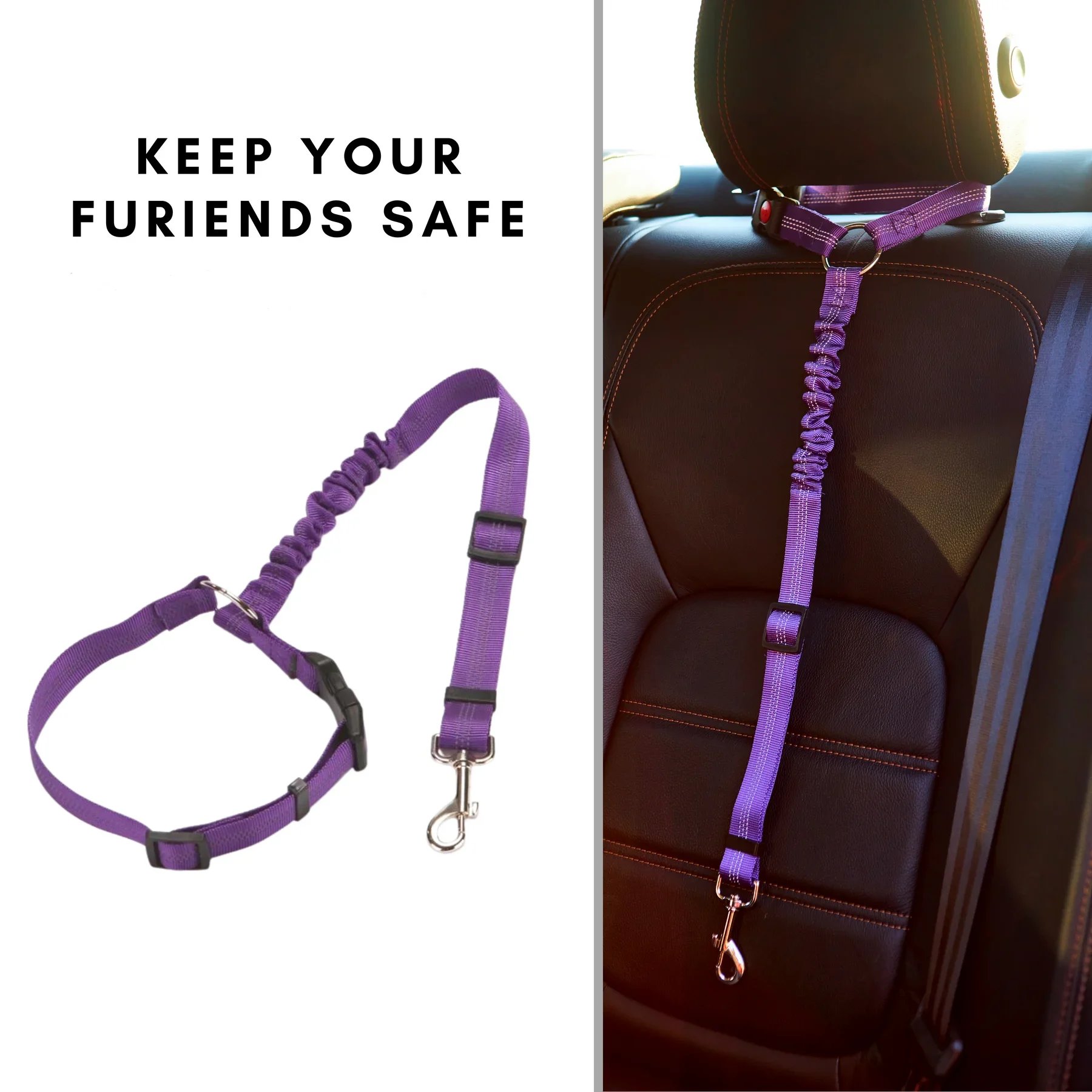 (🔥2025 HOT SALE NOW 49% OFF) - Adjustable Car Dog Leash(BUY 3 Free Shipping)