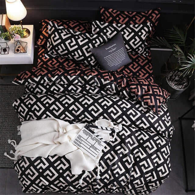 Modern Geometric Duvet Cover Bedding Set