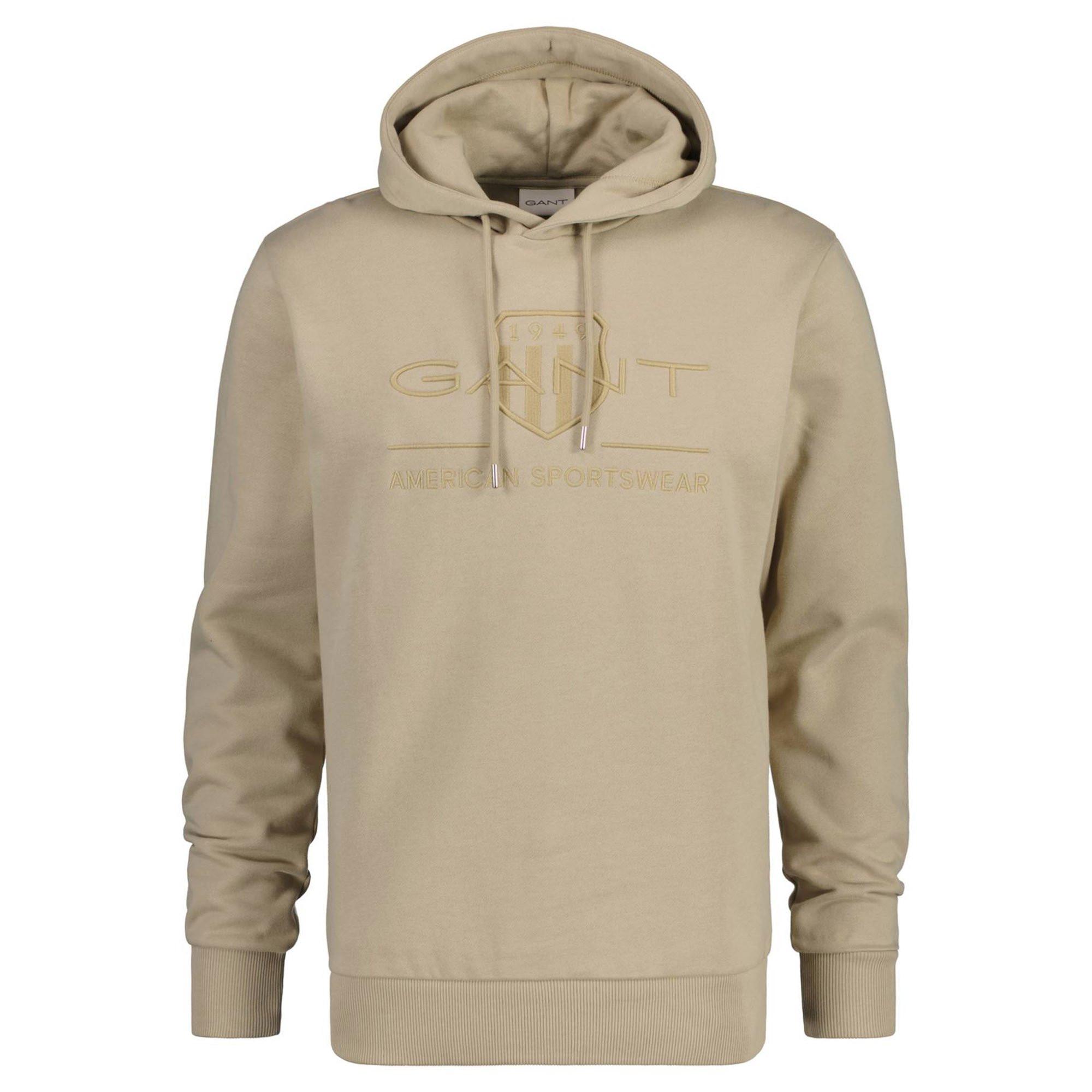 GANT Sweatshirt  Bequem sitzend-REGULAR TONAL SHIELD HOODIE