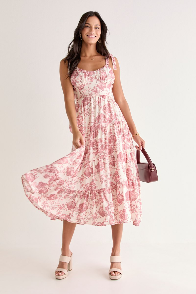 Martina Floral Midi Dress