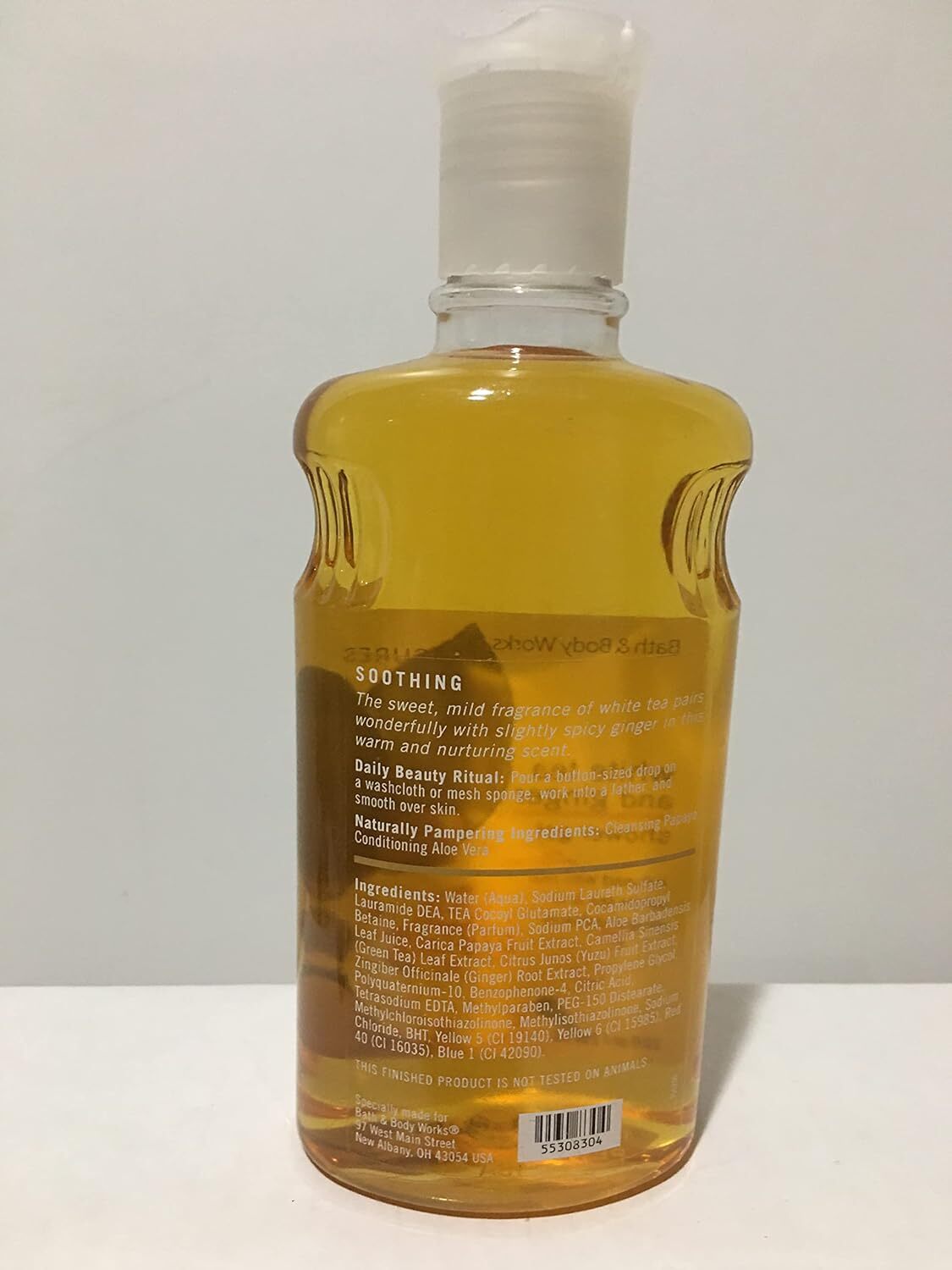 Bath Body Works White Tea Ginger 10.0 oz Shower Gel