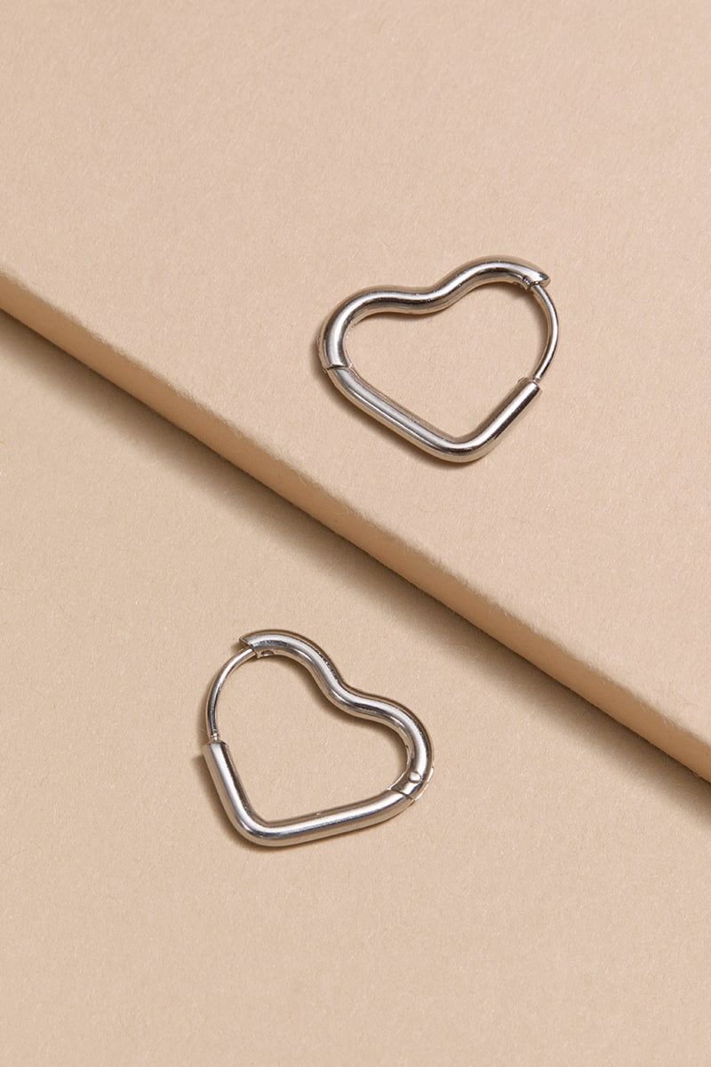 Carmela Stainless Steel Hoop Earrings