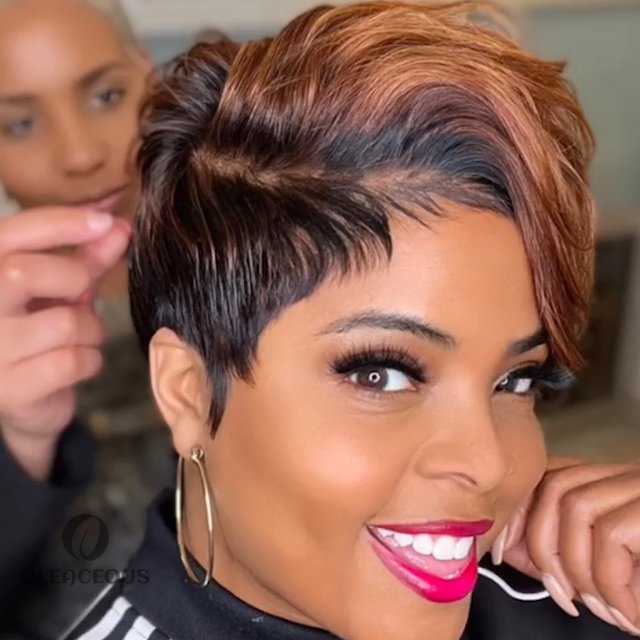 -2023 Hot Sale Glueless Natural Short Hair Pixie Cut Wig