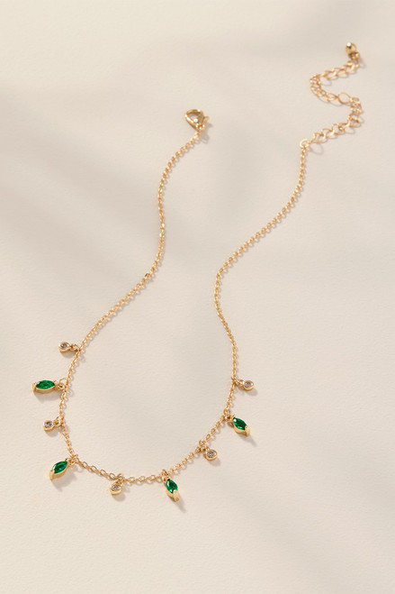 Stella Crystal Station Chain Necklace