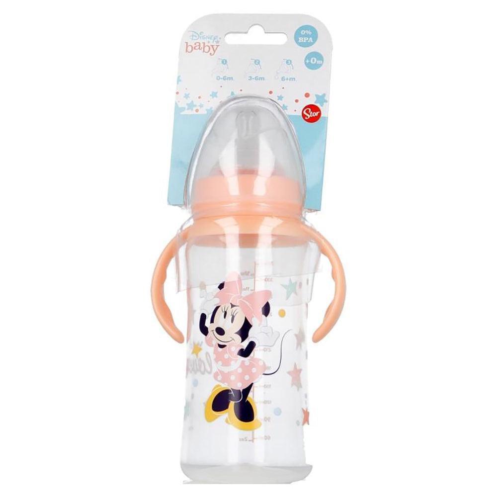 Stor Babyflasche 360 ml mit Griff - Minnie Mouse