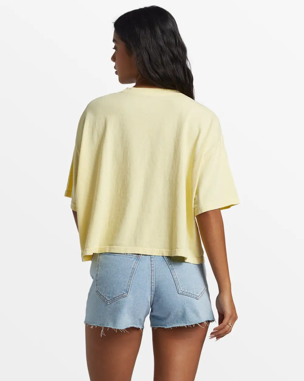 Final inventoryBetter Together Cropped Oversized T-Shirt - Mellow Yellow