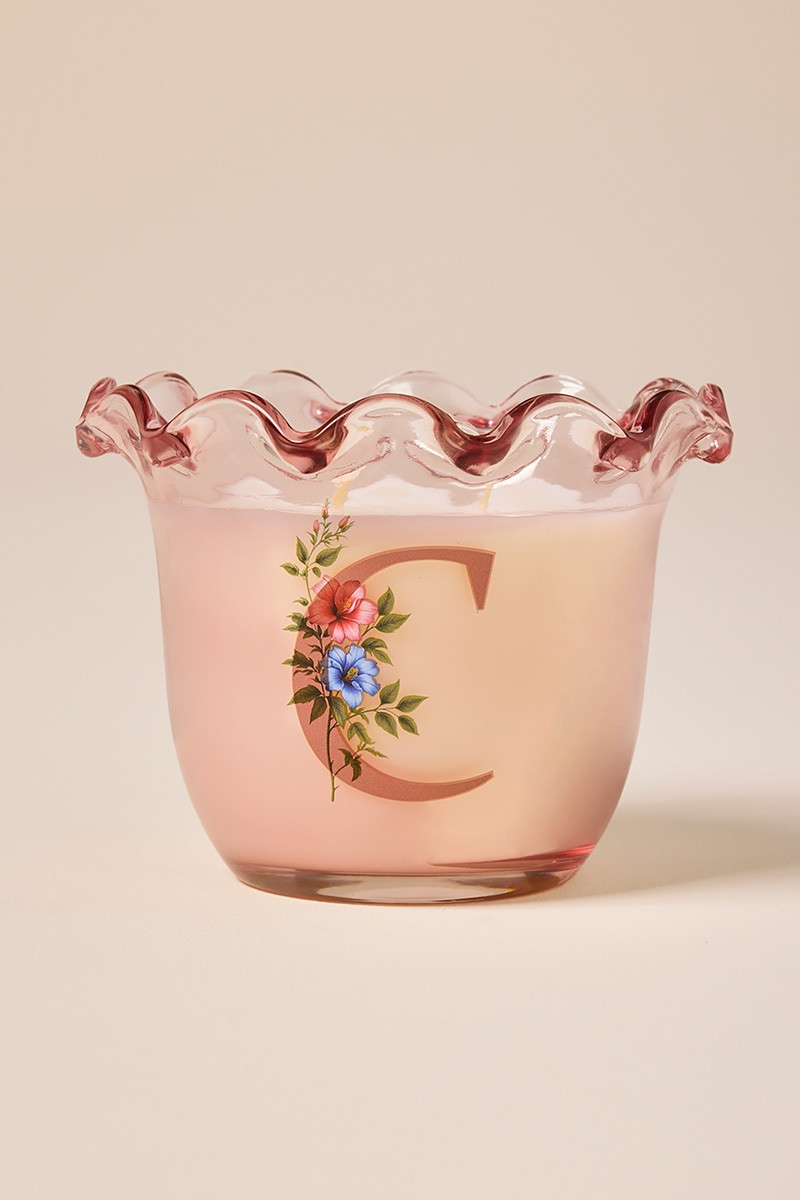 Initial Magnolia Bloom Scented Candle Jar 10oz