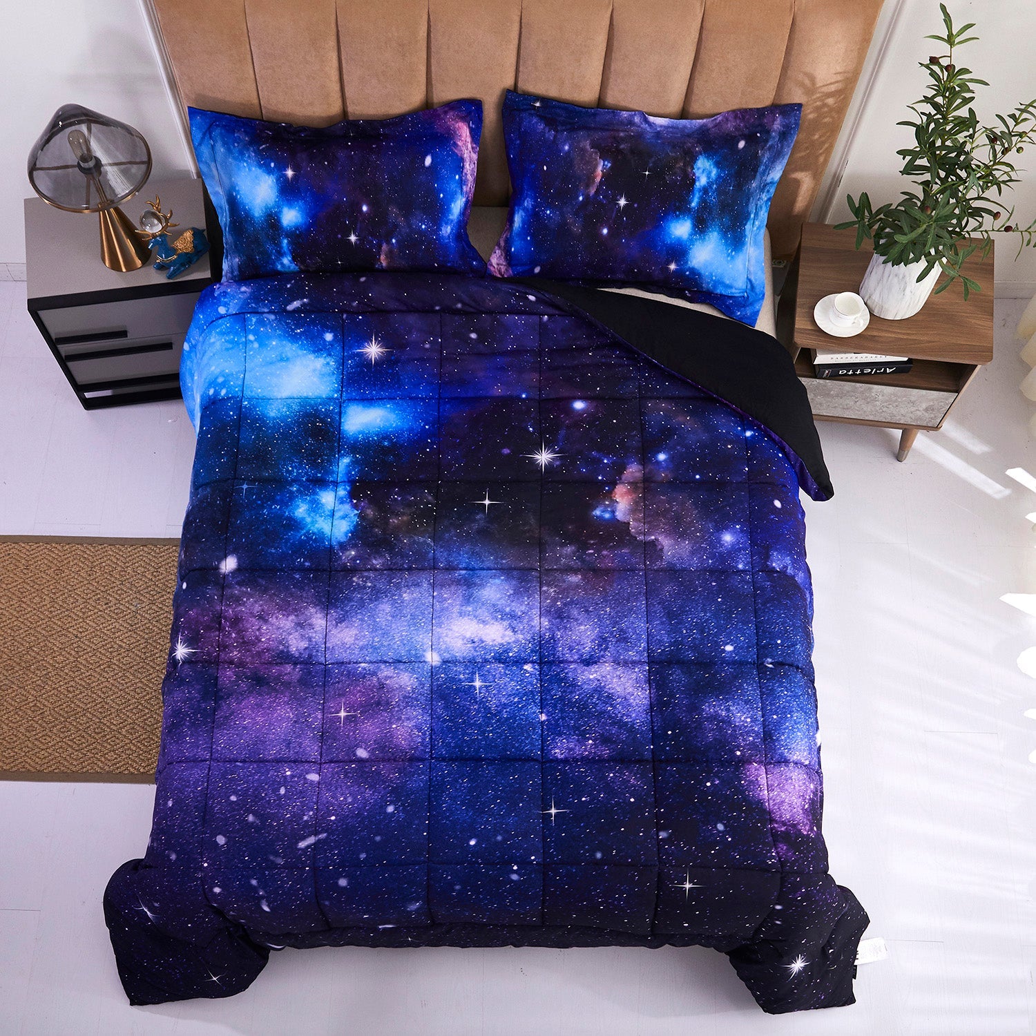 3D Print Galaxy All Season Comforter Set Twin Queen Size-S3