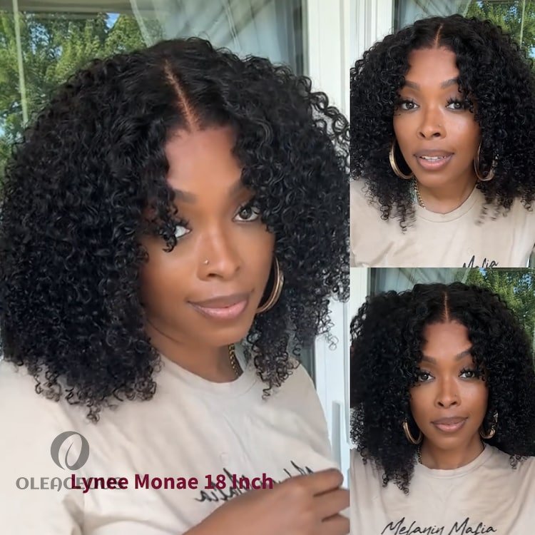 🔥2026 Hot Sale🔥 Flash Sale Invisible Knots Big Volume Kinky Curly Wigs Pre-Cut Lace Bye Bye Knots Put on and Go Glueless Wig