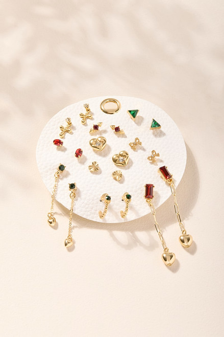 Rylee Mixed Gems Earring Set