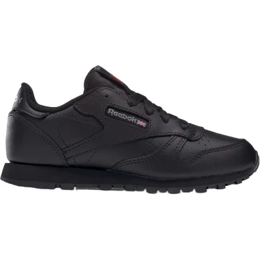 Final inventoryReebok Kid's Classic Leather PS Shoes - All Black