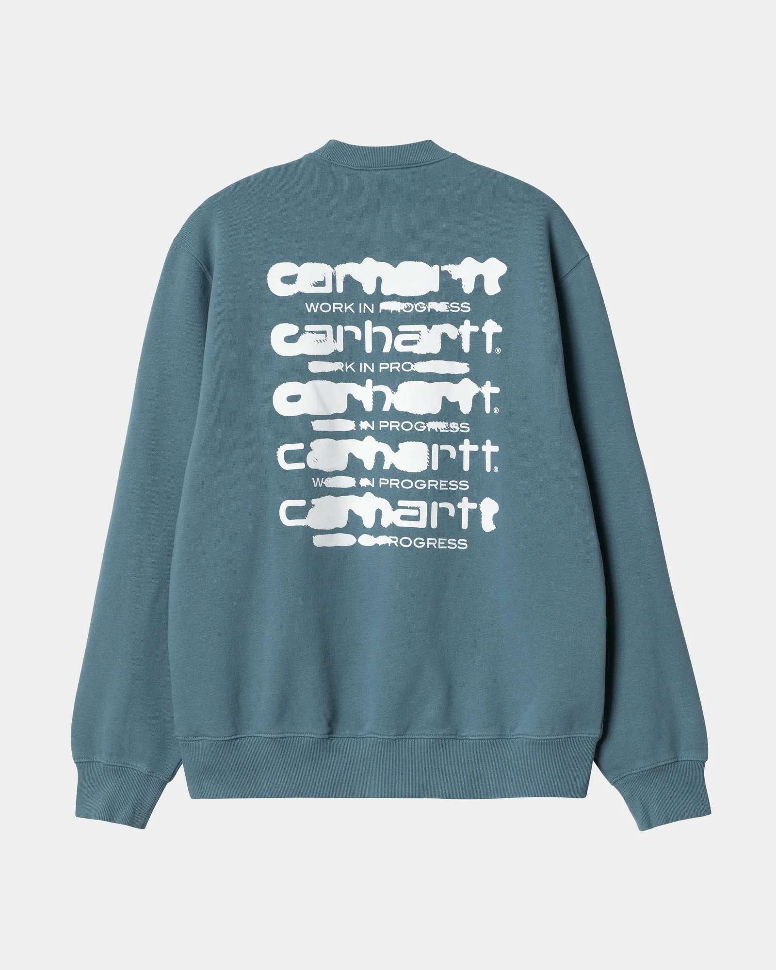 Final inventoryInk Bleed Sweatshirt | Vancouver Blue / White (stone washed)