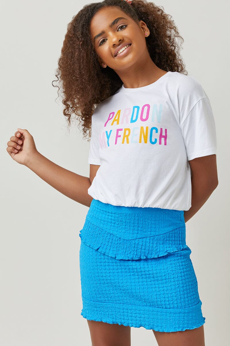 Hello Franki Double Gauze Tiered Skirt for girls