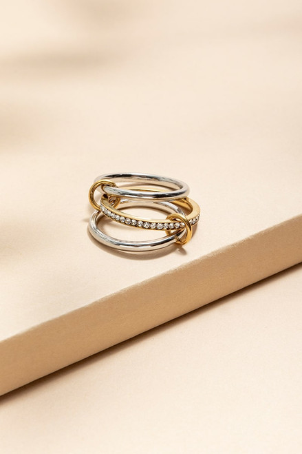 Betty Stainless Steel Interlocked Ring