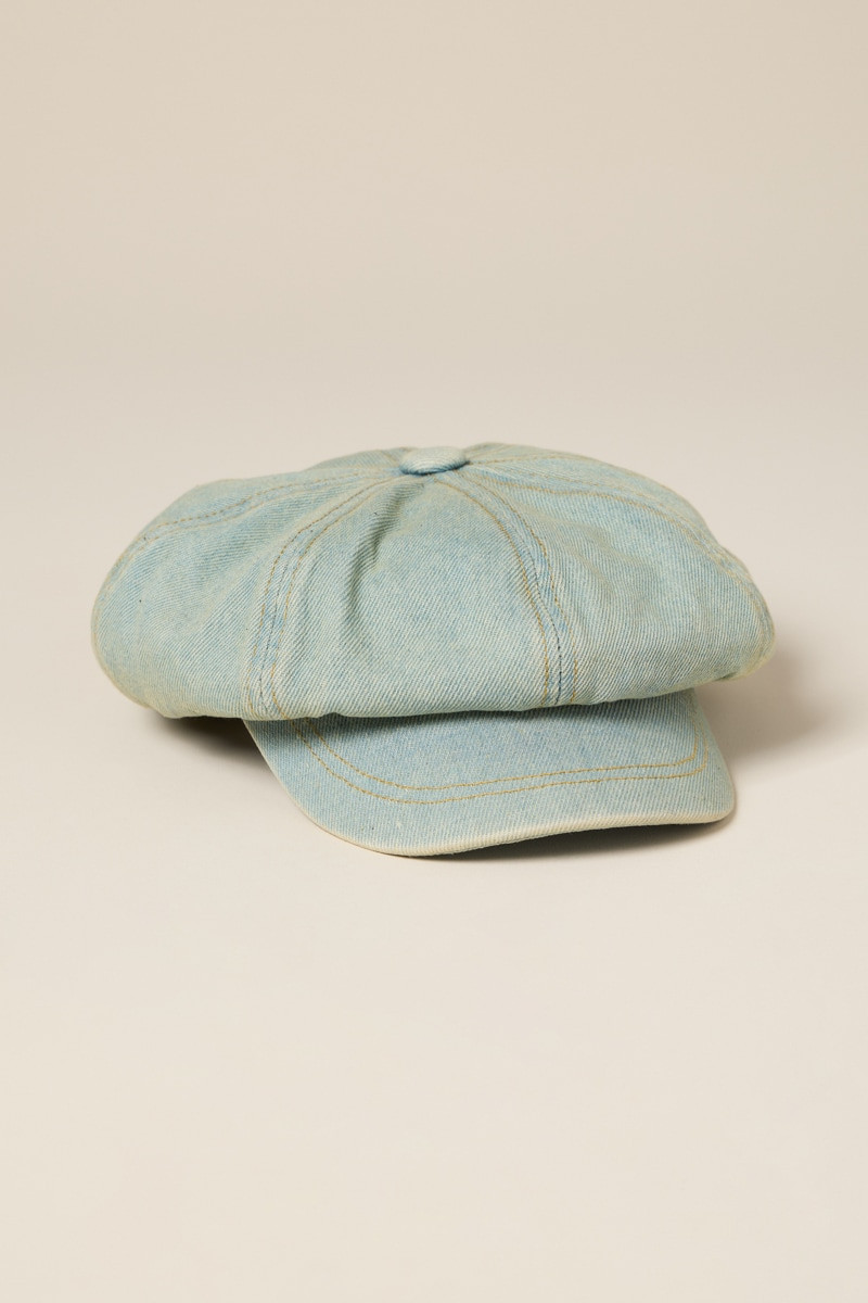 Jen Denim Cabbie Hat