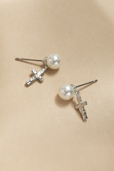 Kathy Cross On Pearl Drop Earrings