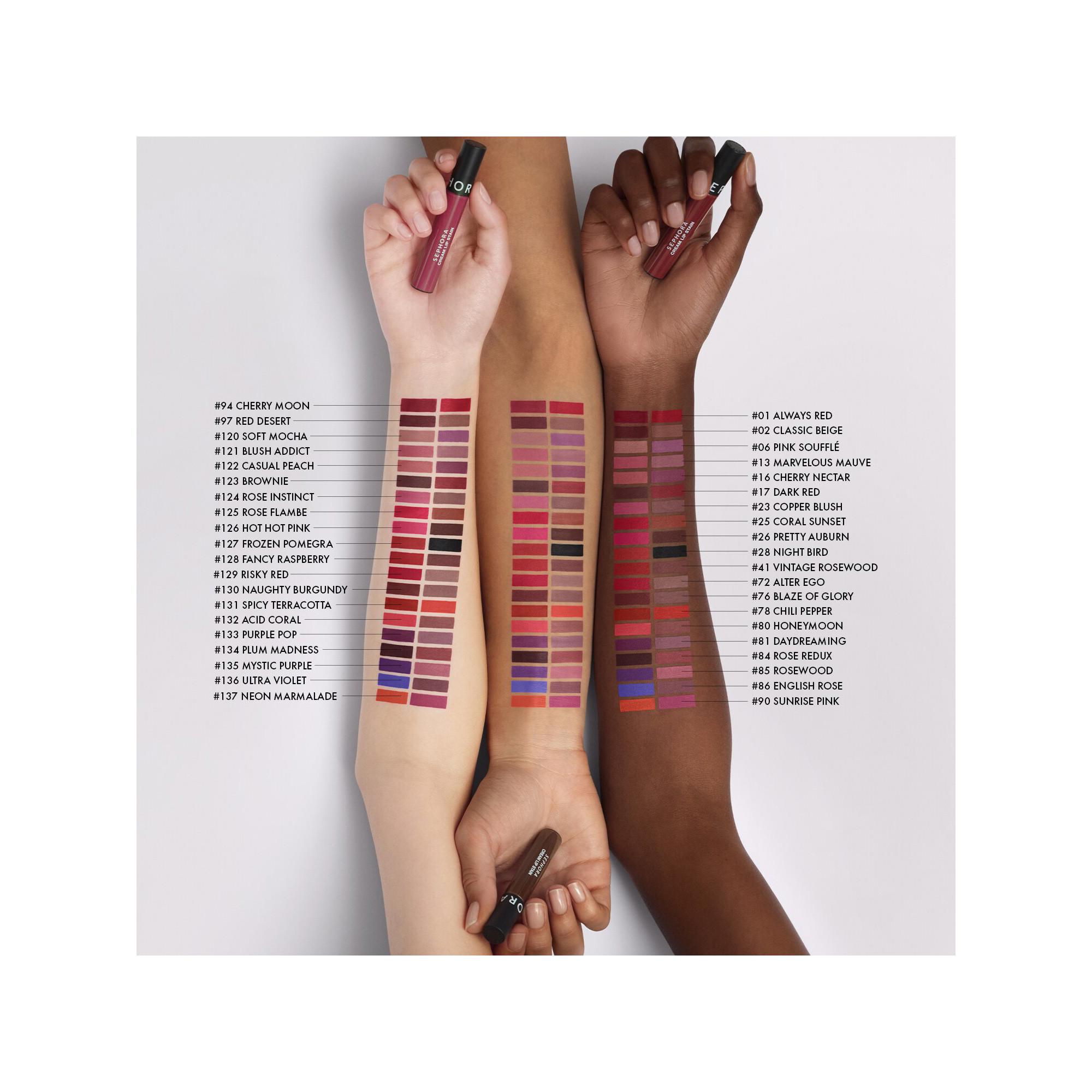 SEPHORA Cream Lip Stain - Samtiger kussechter Lippenstift - Flüssiger matter Lippenstift