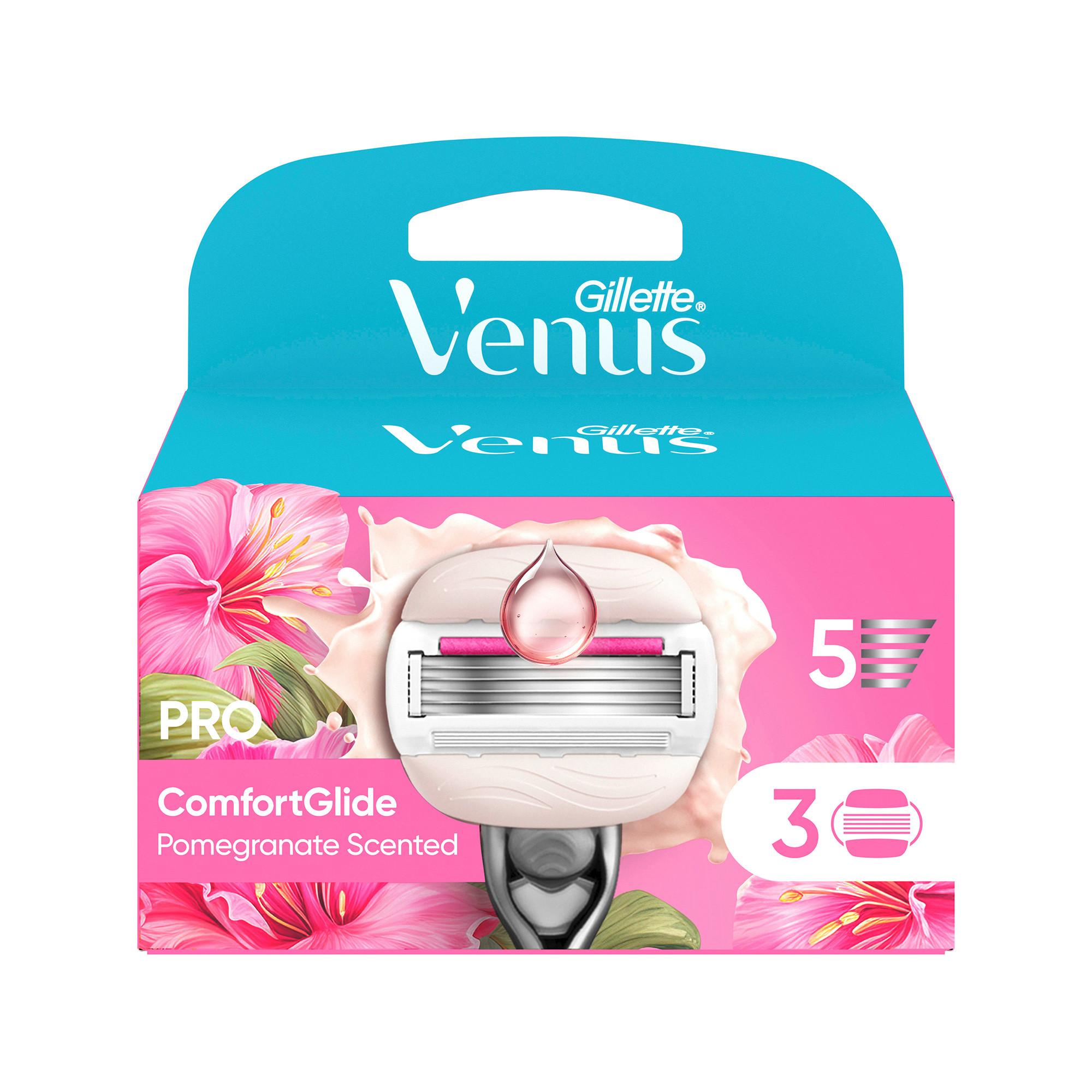 Gillette Venus Pro ComfortGlide Ersatzklingen mit Granatapfel Duft