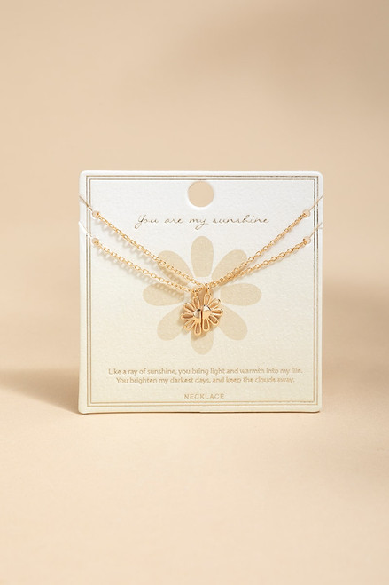 You Are My Sunshine Double Necklace Set