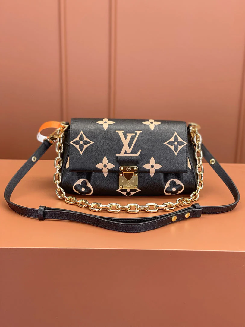 0528 Favorite Bicolour Monogram Empreinte Leather