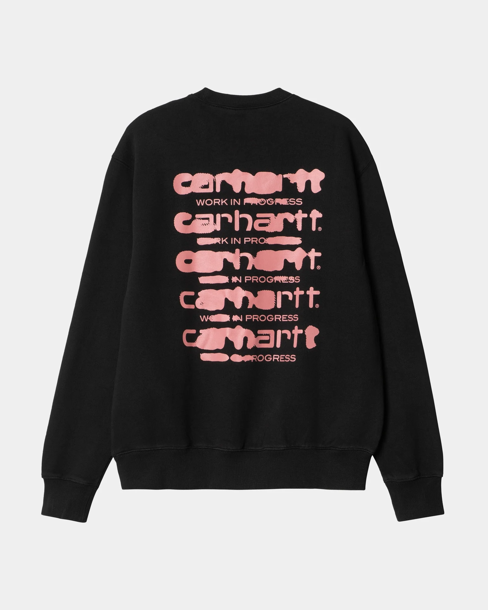 Final inventoryInk Bleed Sweatshirt | Black / Pink (stone washed)