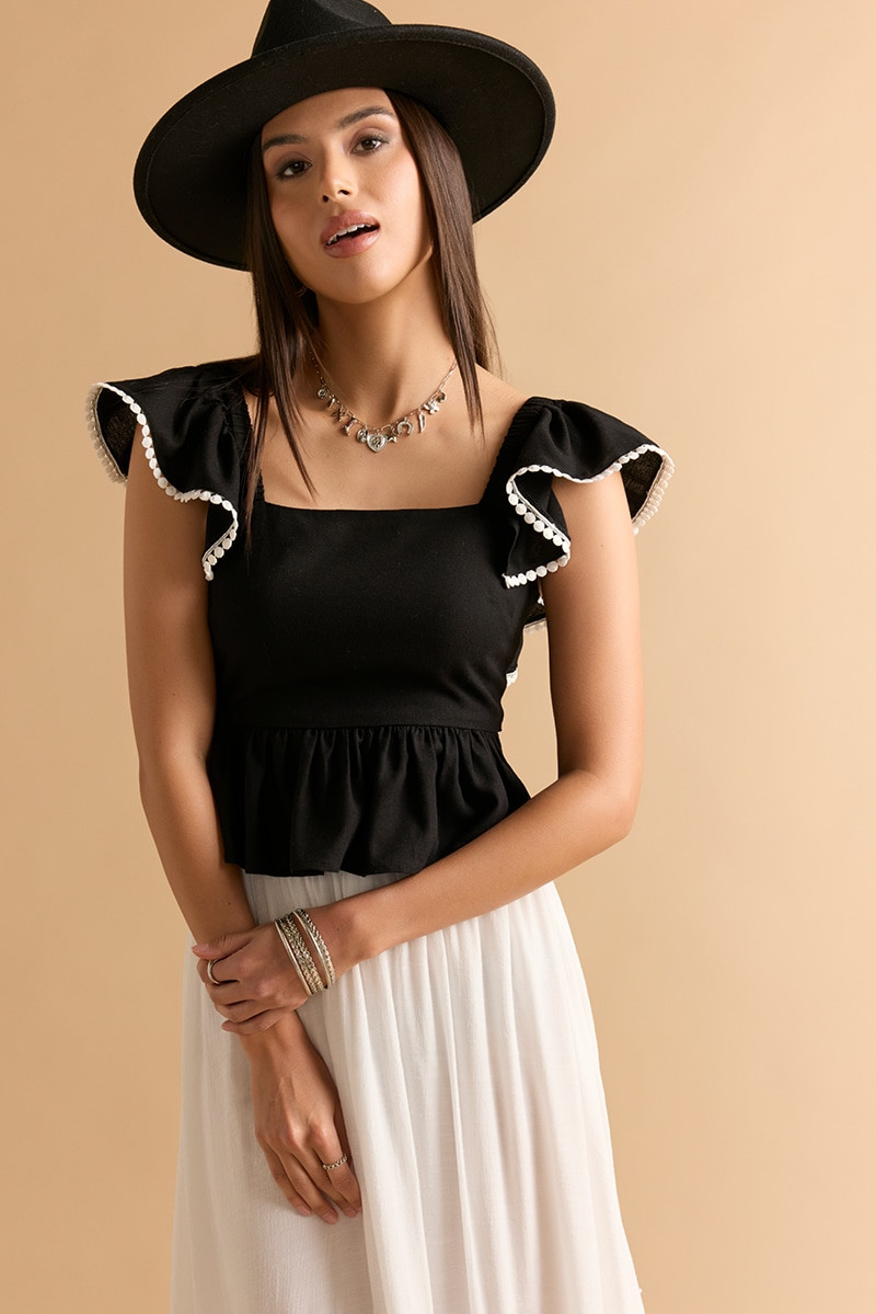 Clara Bow Back Blouse