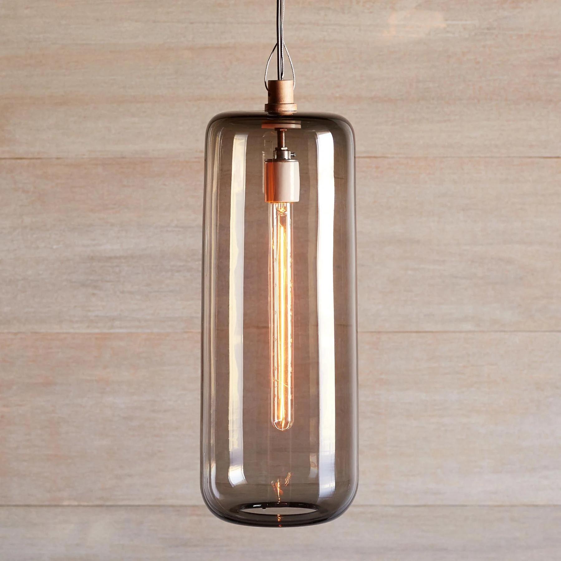 Salon Glass Cylinder Pendant