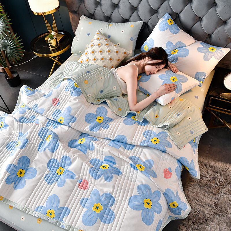 Cool Ice Silk Summer Cartoon Blanket