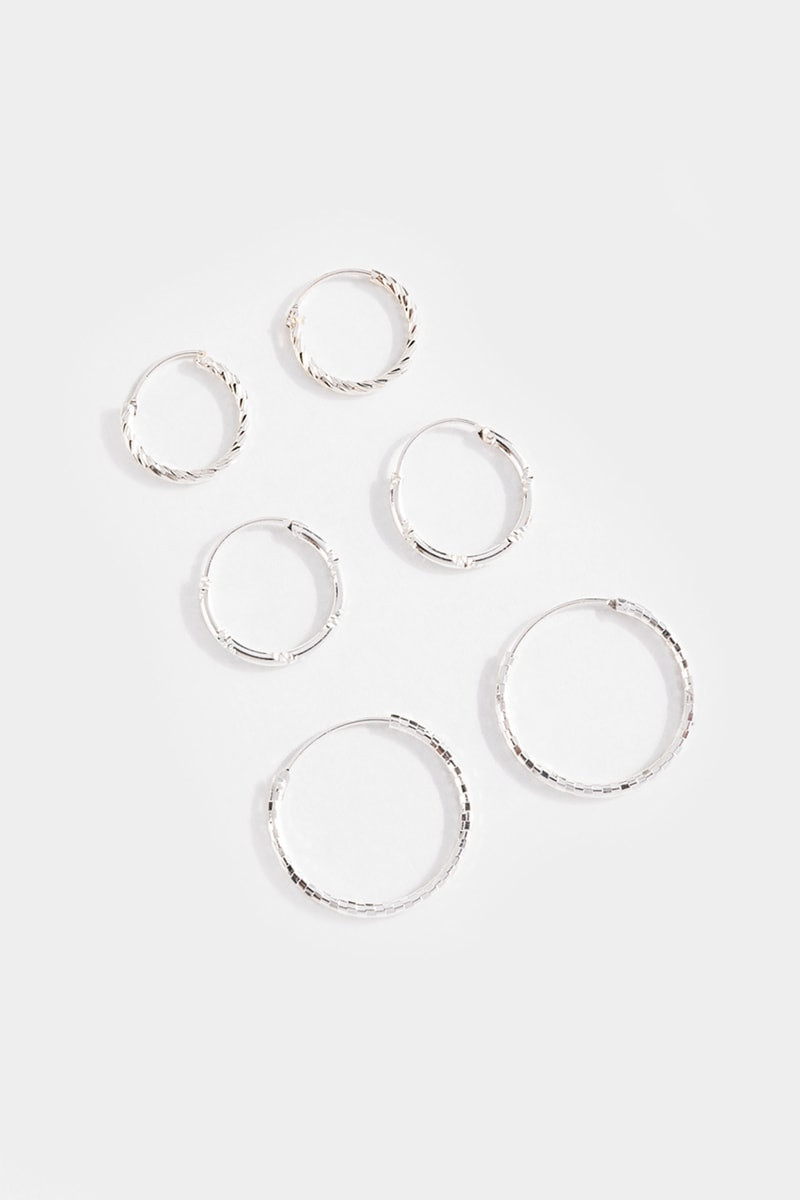 Adelynn Textured Hoop Set