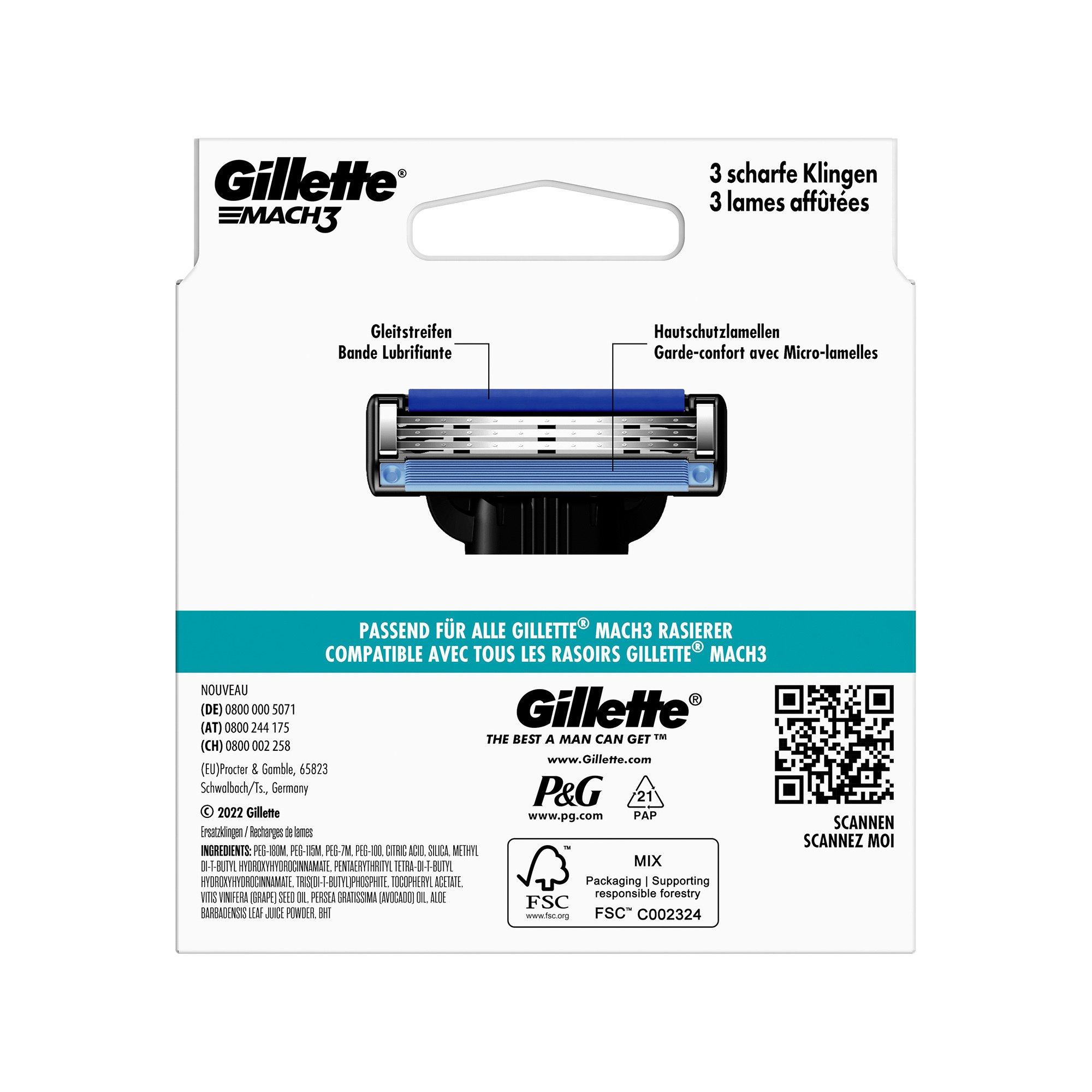 Gillette Mach3 SystemklingenMach3 Systemklingen