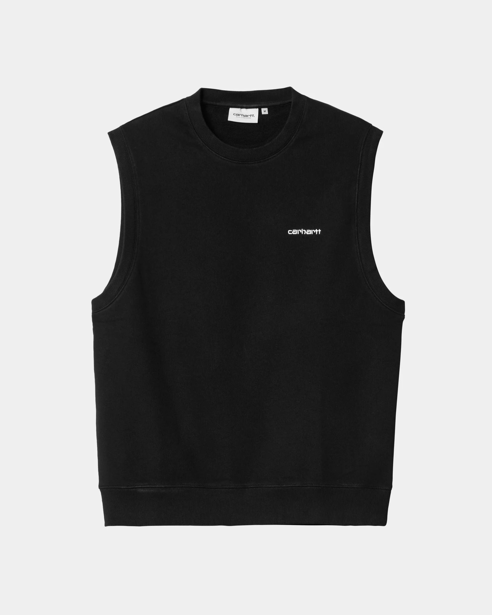 Final inventoryScript Vest Sweatshirt | Black