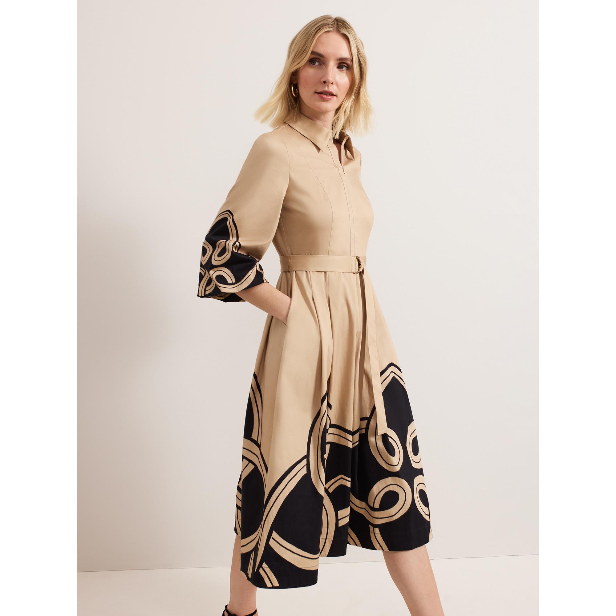 Phase Eight Midikleid mit geometrischem Muster