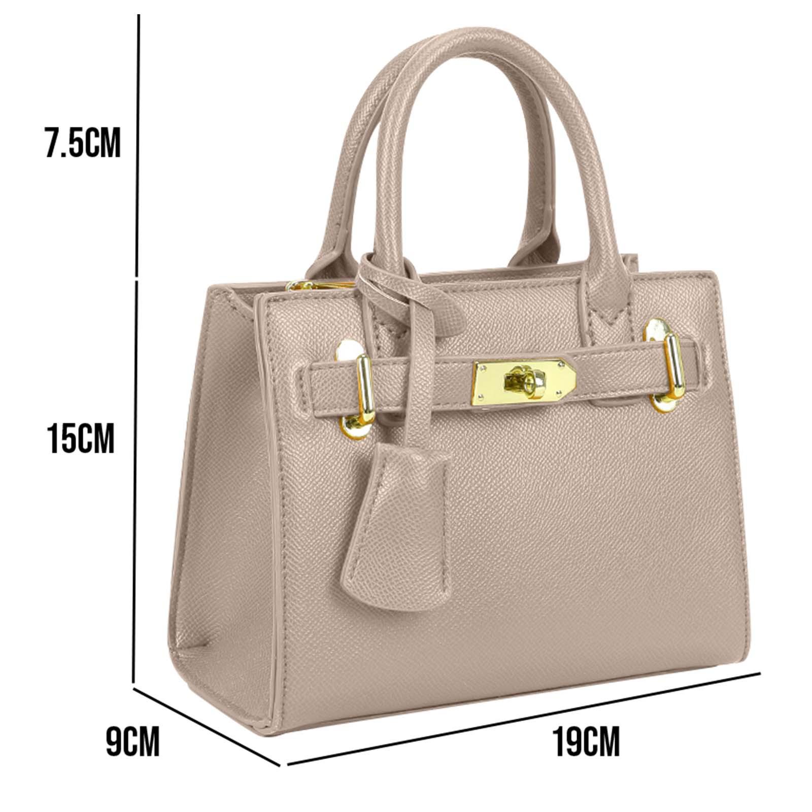 Gallantry Handtasche  Camélia genarbtes Leder